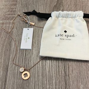 Brand new with tag Kate Spade rose gold necklace with dust bag
